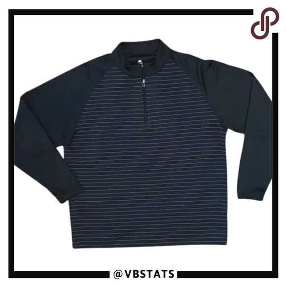 Large Bolle Midnight and Charcoal Grey 1/4 Zip Top - Picture 1 of 6